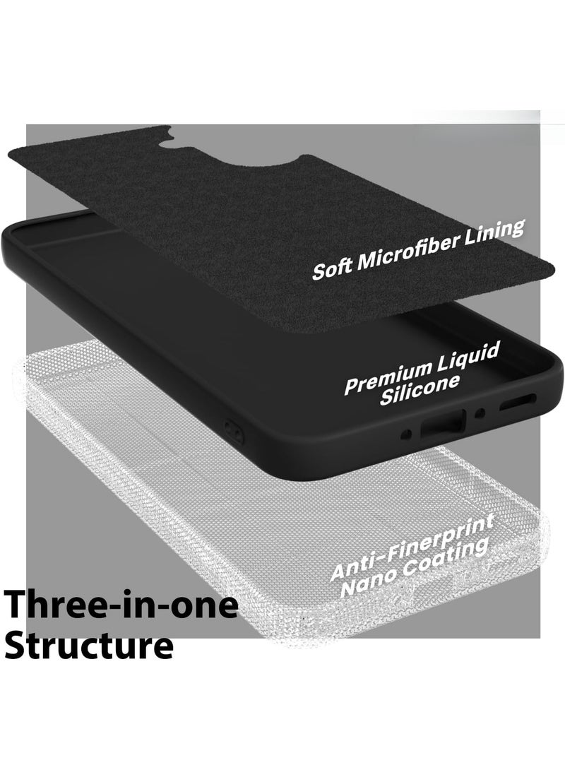 Soft Silicone Cases for Samsung Galaxy A56 6.7 Inch 5G,[Military Grade Drop Protection] [Anti-Scratch Microfiber Lining] Shockproof Slim Cover for Galaxy A56 (Black) - Image 5